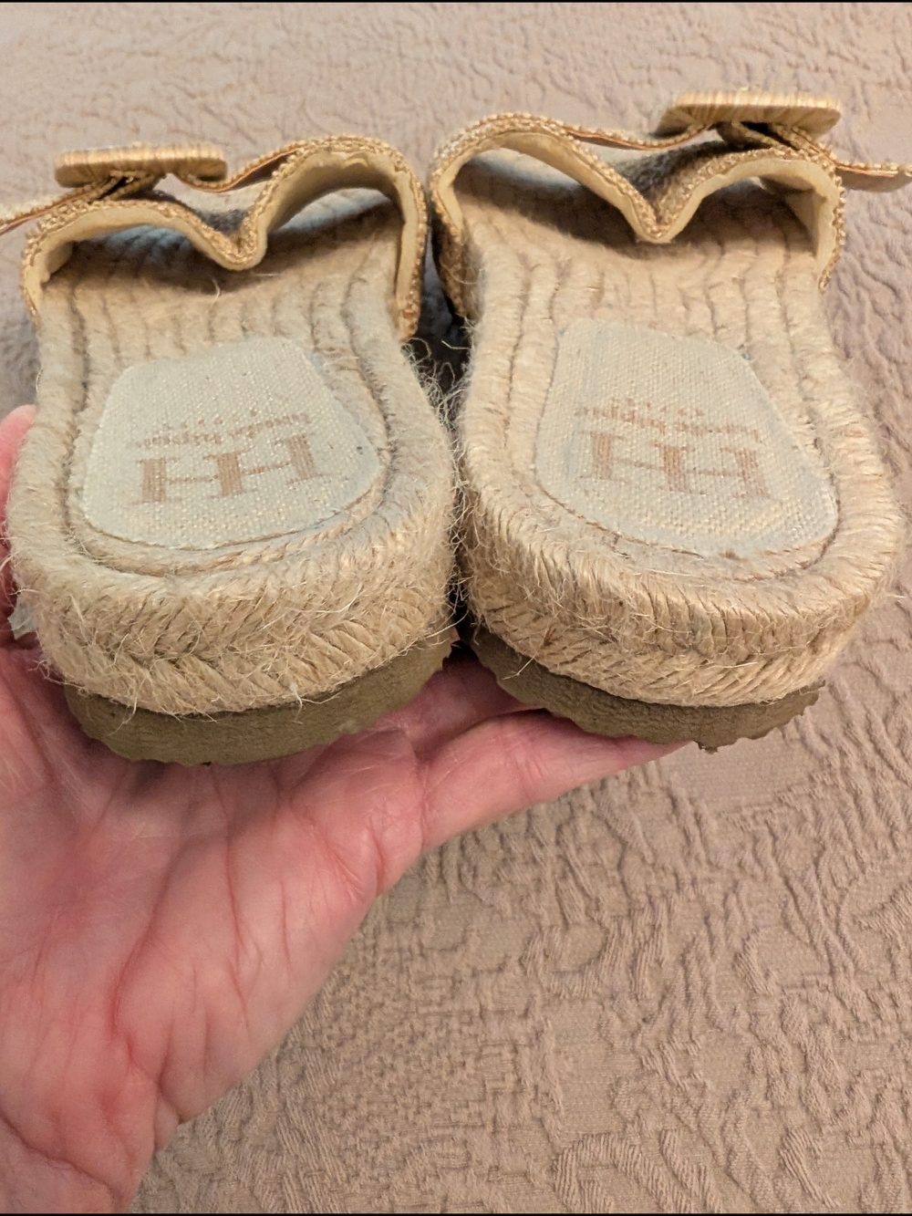 Haute Hippie Natural Woven Slide Sandals with Buckle - Picture 5 of 6